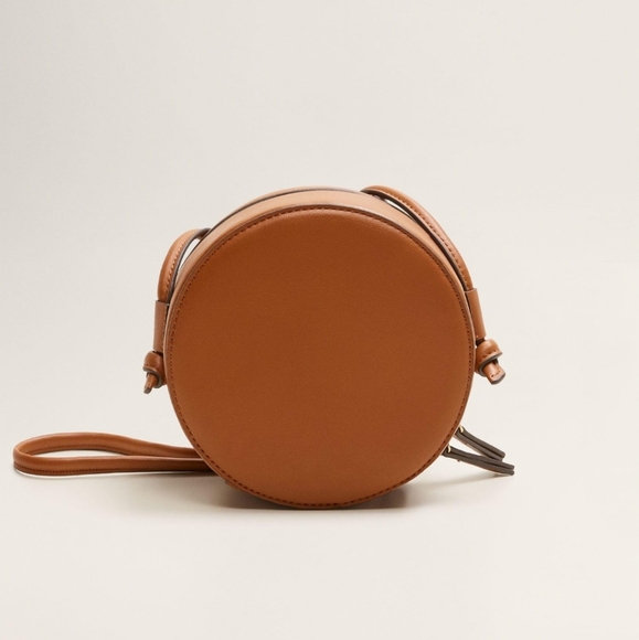 Mango Handbags - Mango round tan brown bag